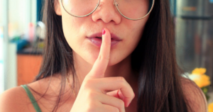 keep quiet